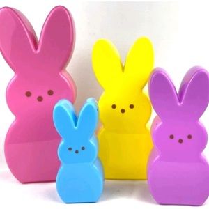 PEEPS Bunny Egg Containers 4 Pieces Lot